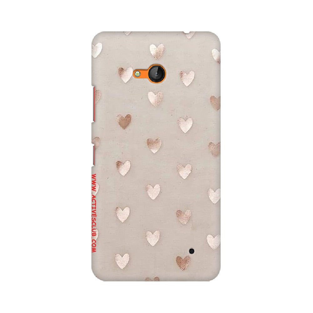 Silver Hearts   ---   Sony Nokia Lenovo Moto HTC Huawei - Mobile Back Cover