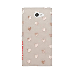 Silver Hearts   ---   Sony Nokia Lenovo Moto HTC Huawei - Mobile Back Cover