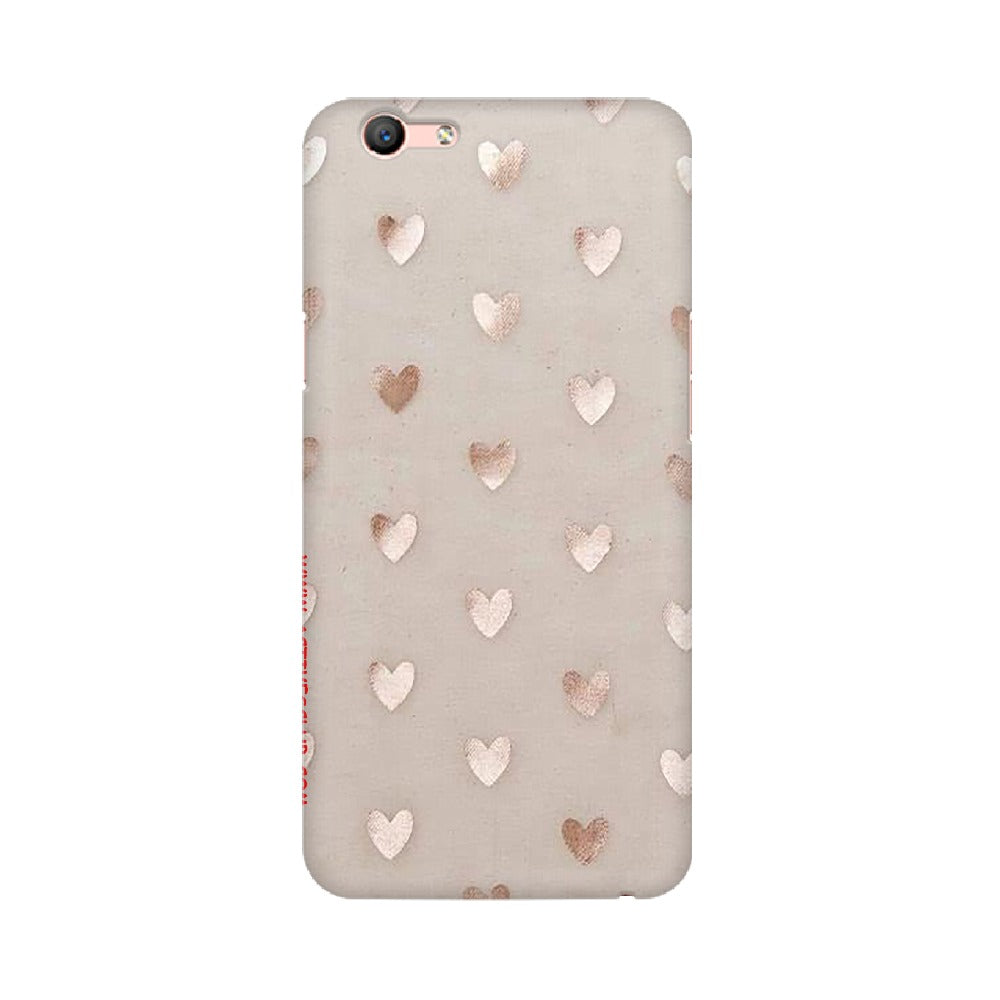 Silver Hearts   ---   Apple XioMi RealMe Oppo Vivo - Mobile Back Cover