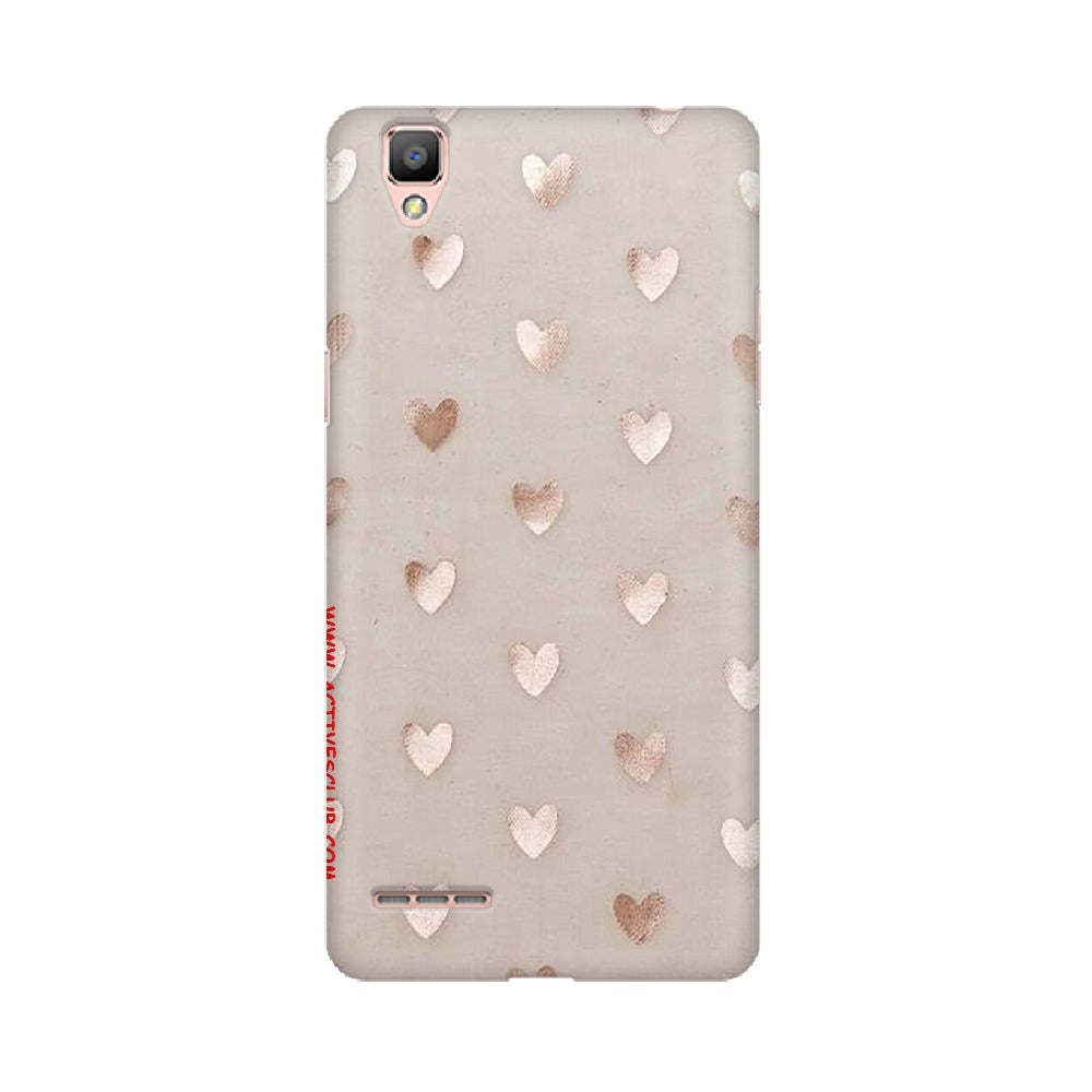 Silver Hearts   ---   Apple XioMi RealMe Oppo Vivo - Mobile Back Cover