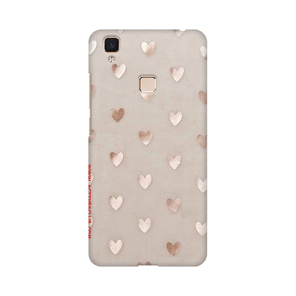 Silver Hearts   ---   Apple XioMi RealMe Oppo Vivo - Mobile Back Cover