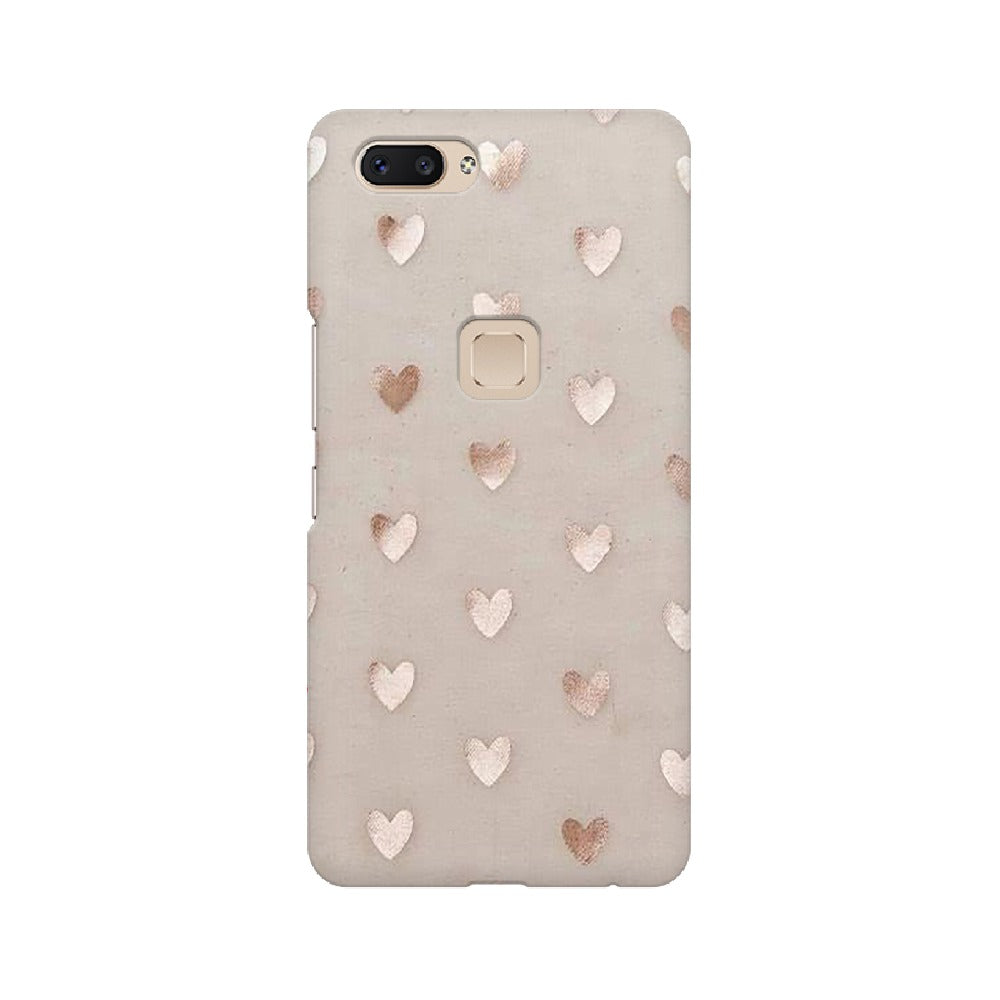 Silver Hearts   ---   Apple XioMi RealMe Oppo Vivo - Mobile Back Cover