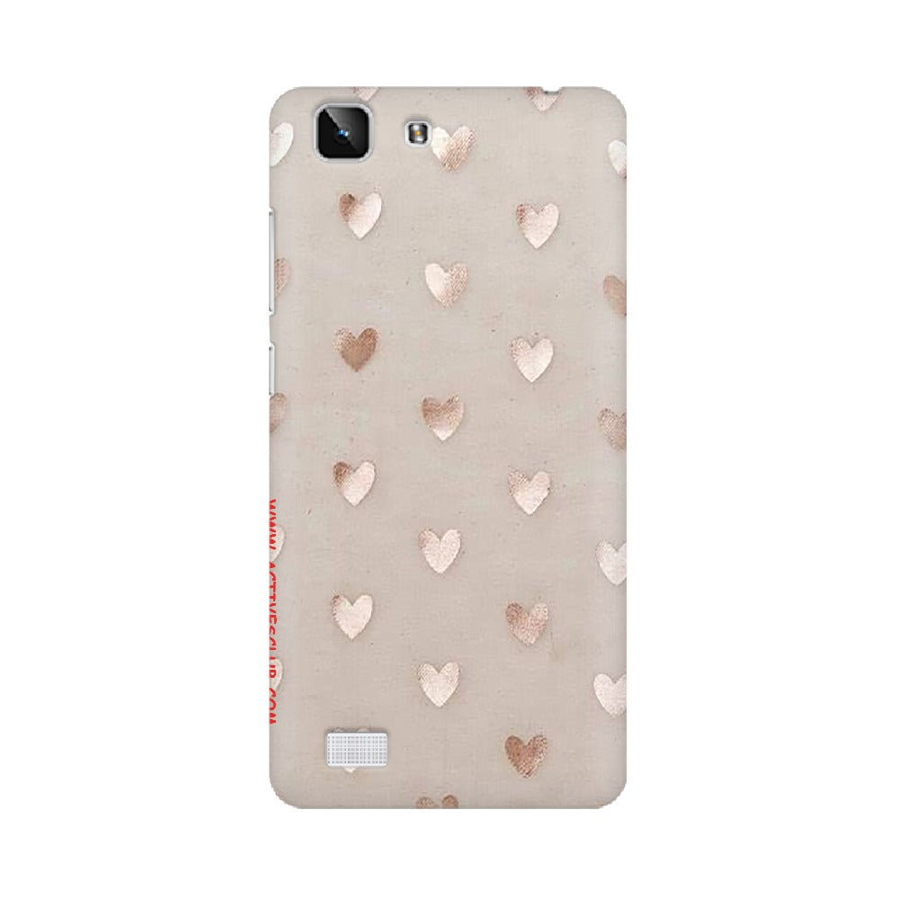 Silver Hearts   ---   Apple XioMi RealMe Oppo Vivo - Mobile Back Cover