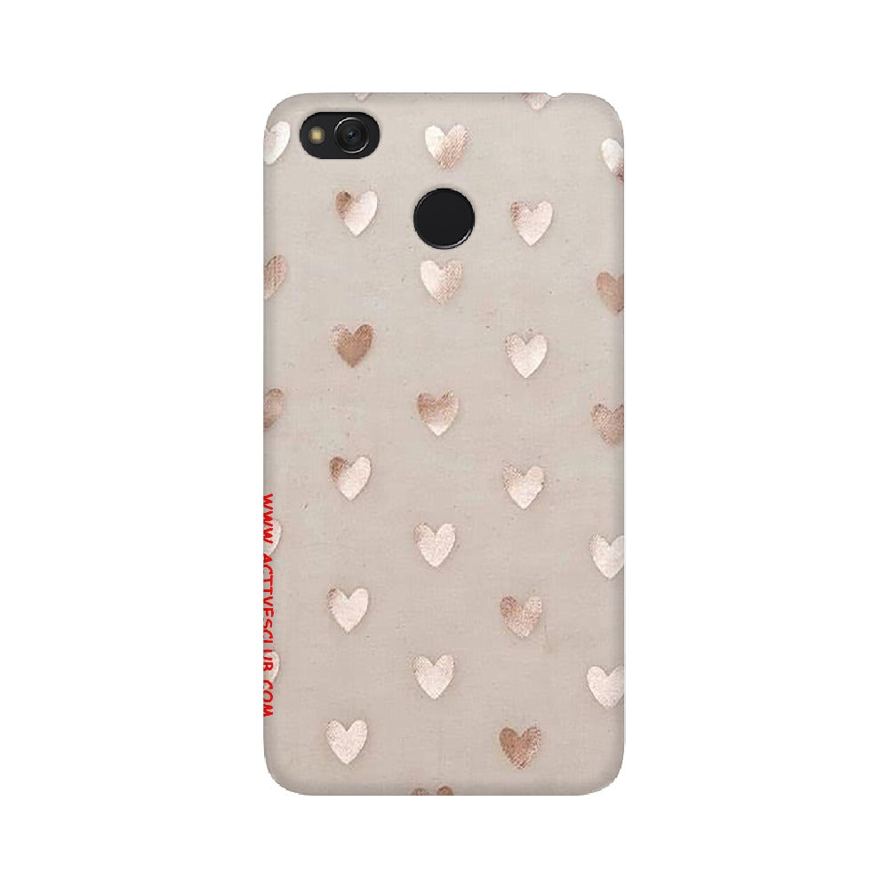 Silver Hearts   ---   Apple XioMi RealMe Oppo Vivo - Mobile Back Cover