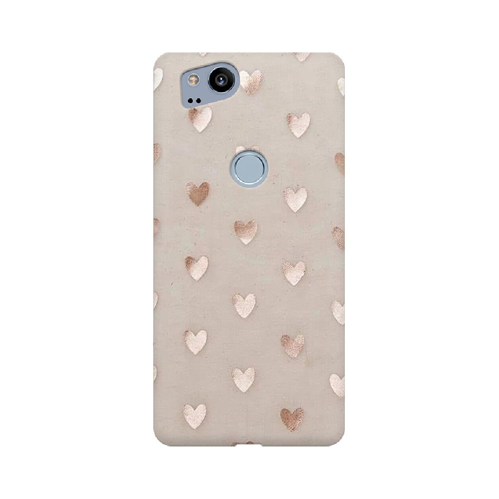 Silver Hearts   ---   Samsung Google OnePlus Mobile Back Cover