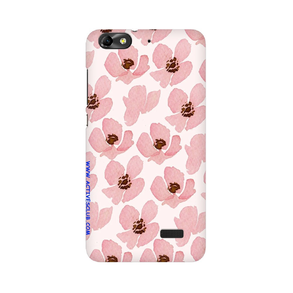 Floral Pink   ---   Sony Nokia Lenovo Moto HTC Huawei - Mobile Back Cover