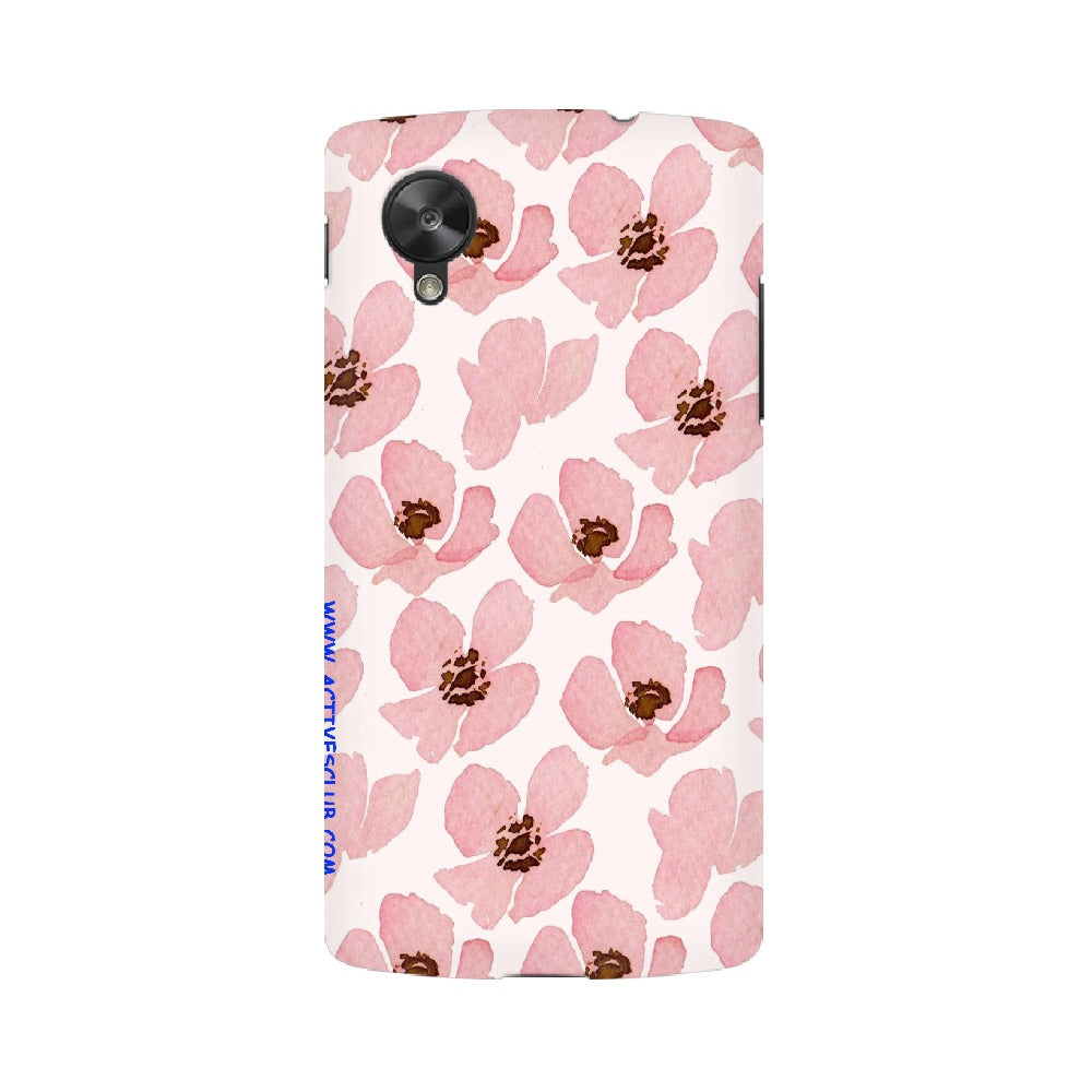 Floral Pink   ---   Sony Nokia Lenovo Moto HTC Huawei - Mobile Back Cover