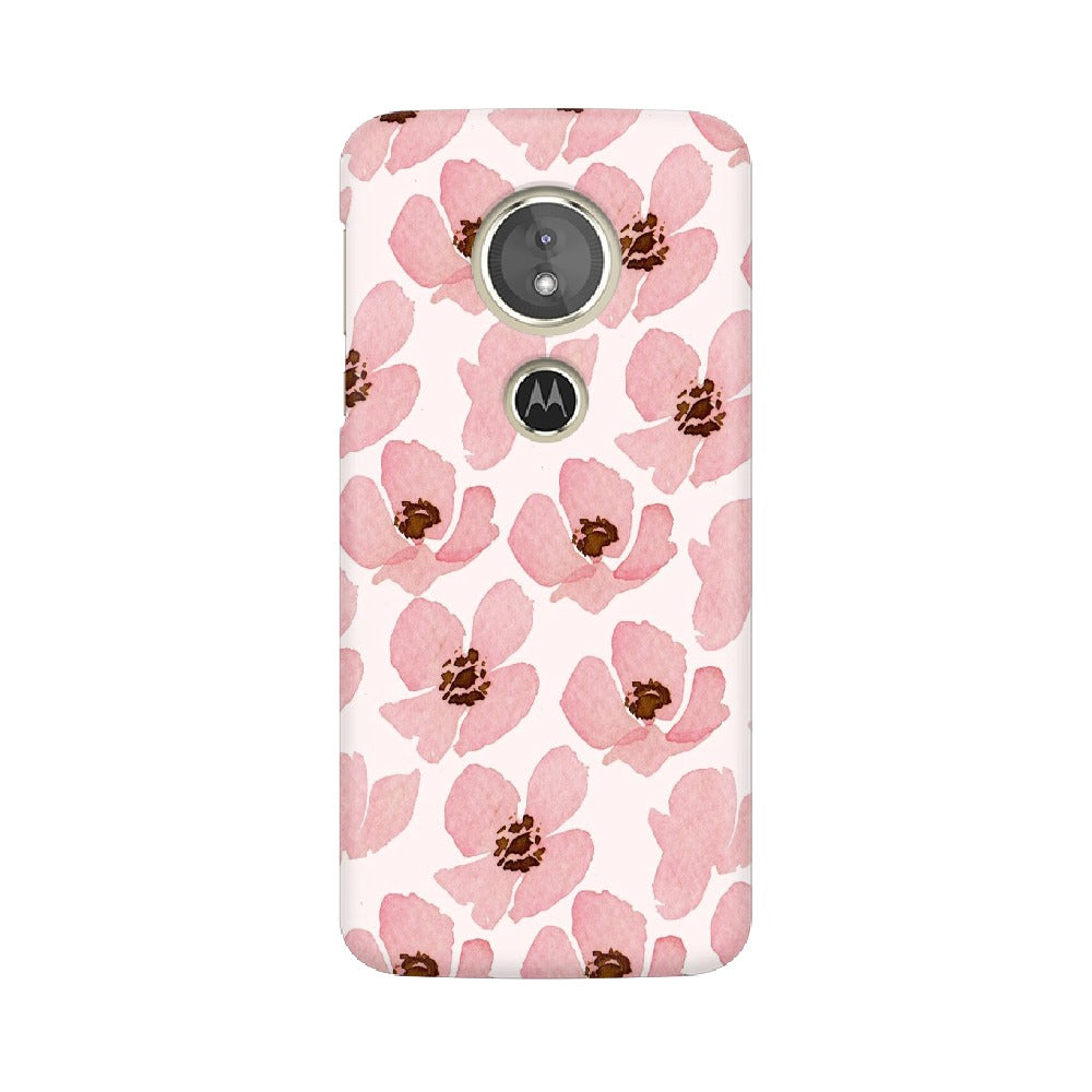 Floral Pink   ---   Sony Nokia Lenovo Moto HTC Huawei - Mobile Back Cover