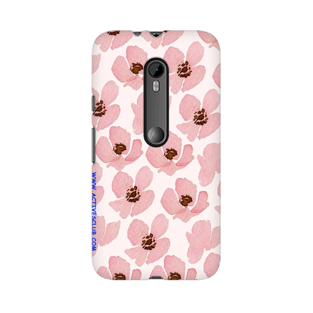 Floral Pink   ---   Sony Nokia Lenovo Moto HTC Huawei - Mobile Back Cover