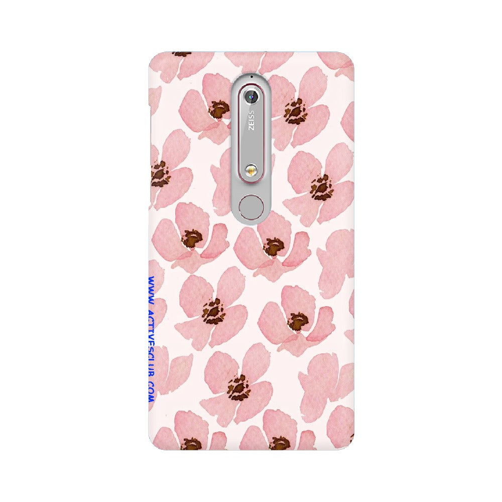 Floral Pink   ---   Sony Nokia Lenovo Moto HTC Huawei - Mobile Back Cover