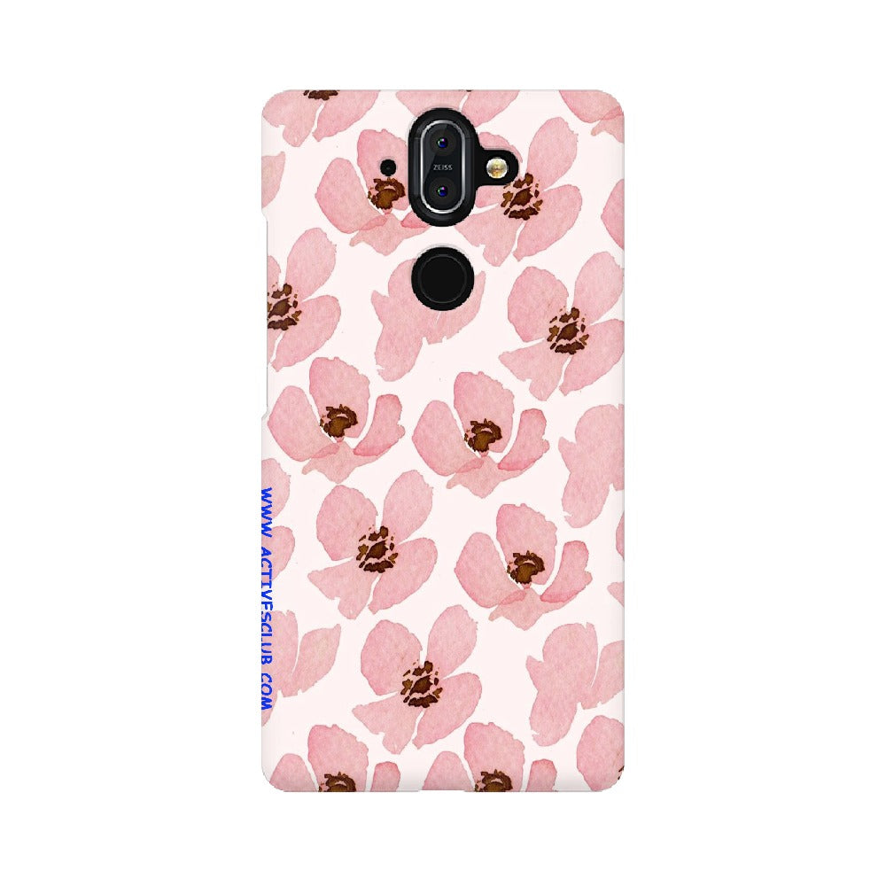 Floral Pink   ---   Sony Nokia Lenovo Moto HTC Huawei - Mobile Back Cover