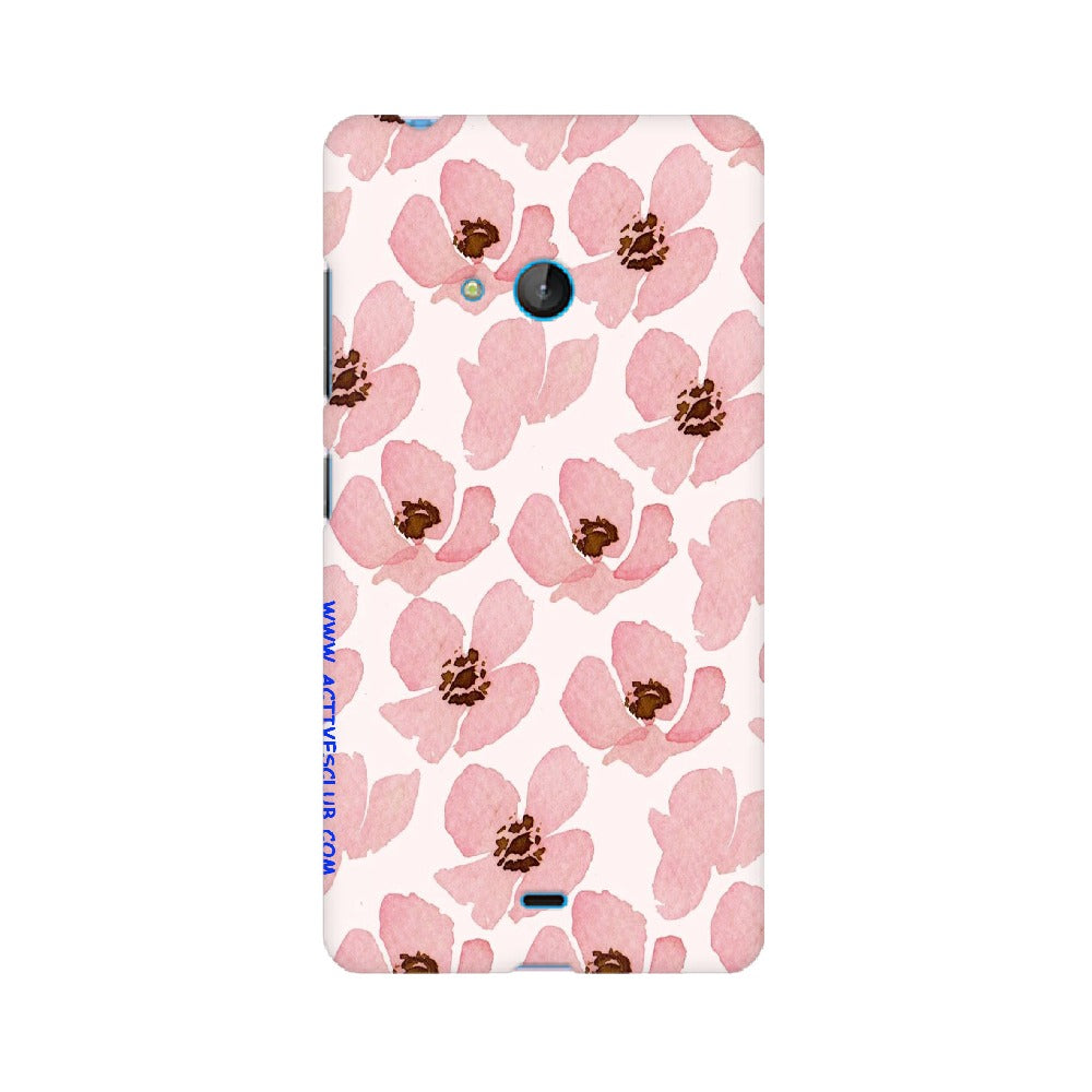 Floral Pink   ---   Sony Nokia Lenovo Moto HTC Huawei - Mobile Back Cover