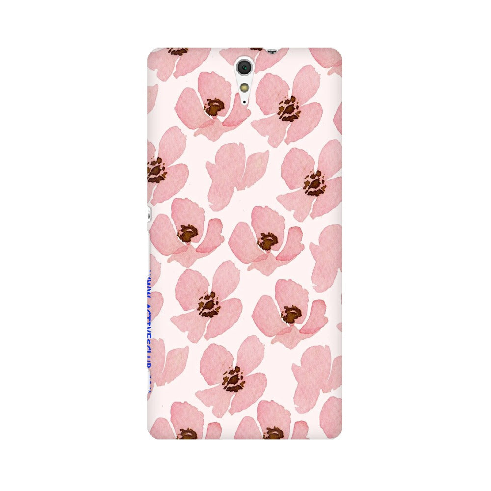 Floral Pink   ---   Sony Nokia Lenovo Moto HTC Huawei - Mobile Back Cover