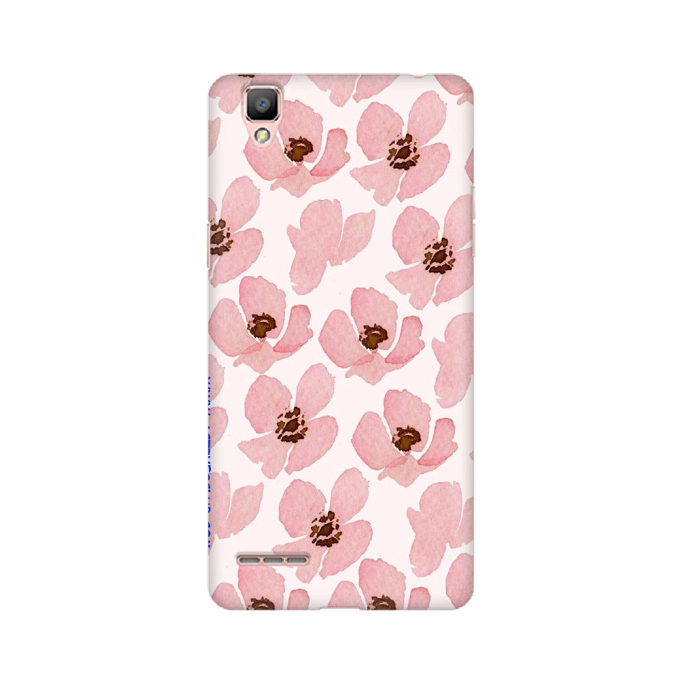 Floral Pink   ---   Apple XioMi RealMe Oppo Vivo - Mobile Back Cover