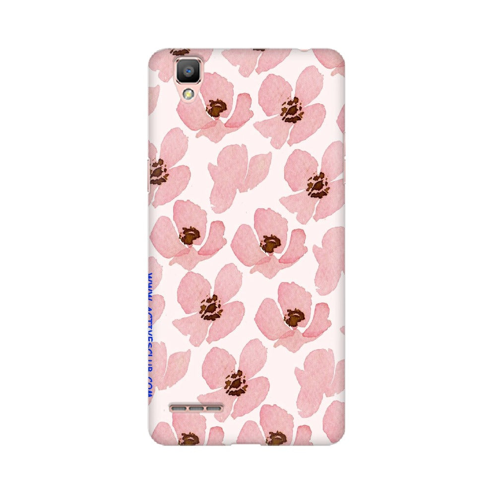 Floral Pink   ---   Apple XioMi RealMe Oppo Vivo - Mobile Back Cover