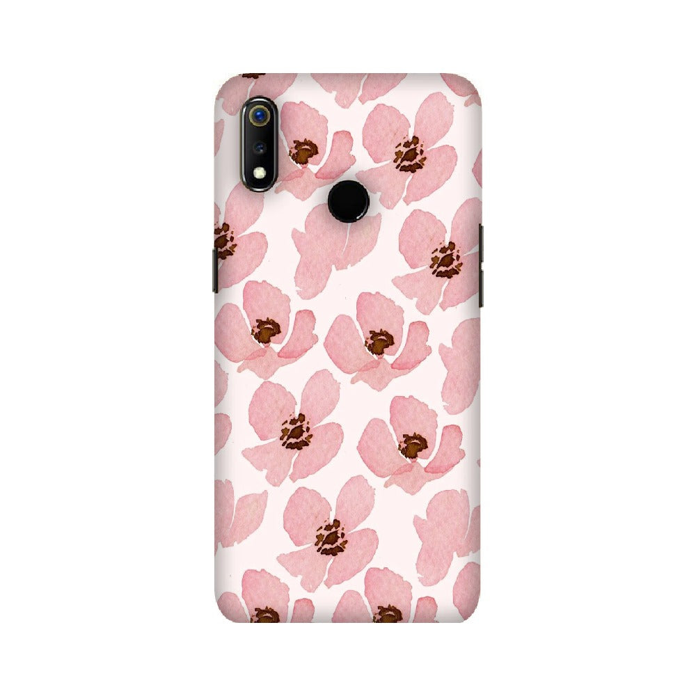 Floral Pink   ---   Apple XioMi RealMe Oppo Vivo - Mobile Back Cover