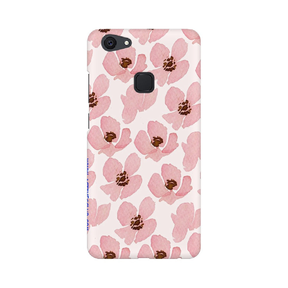 Floral Pink   ---   Apple XioMi RealMe Oppo Vivo - Mobile Back Cover