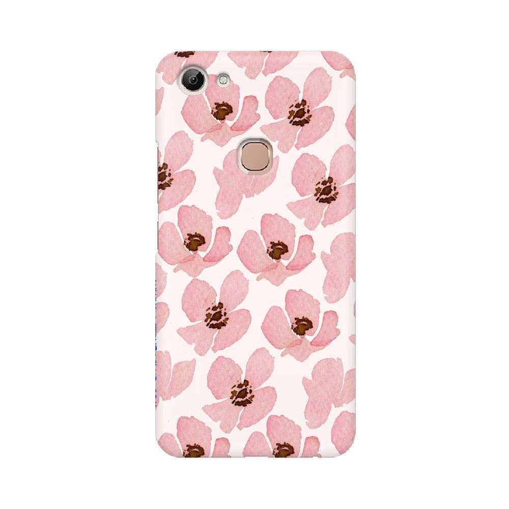 Floral Pink   ---   Apple XioMi RealMe Oppo Vivo - Mobile Back Cover