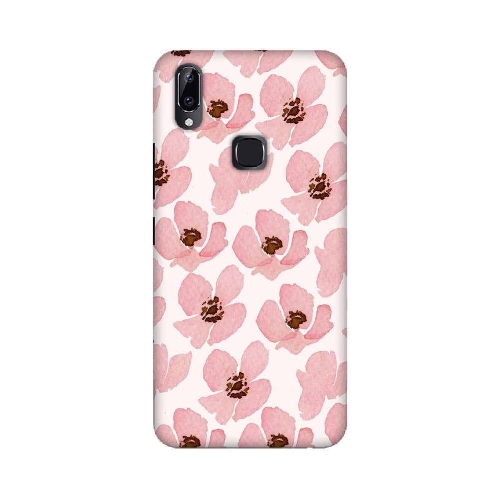 Floral Pink   ---   Apple XioMi RealMe Oppo Vivo - Mobile Back Cover