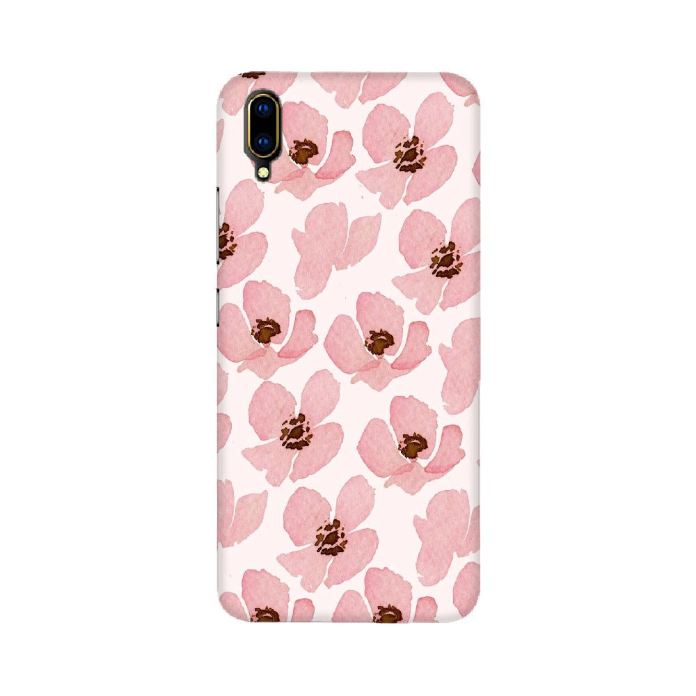 Floral Pink   ---   Apple XioMi RealMe Oppo Vivo - Mobile Back Cover