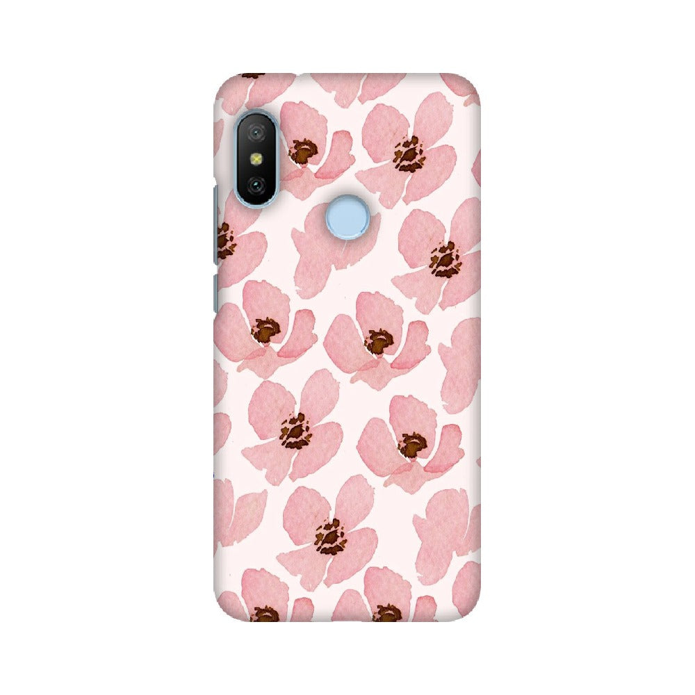 Floral Pink   ---   Apple XioMi RealMe Oppo Vivo - Mobile Back Cover