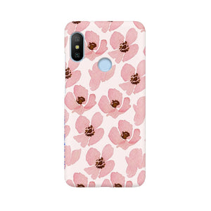 Floral Pink   ---   Apple XioMi RealMe Oppo Vivo - Mobile Back Cover