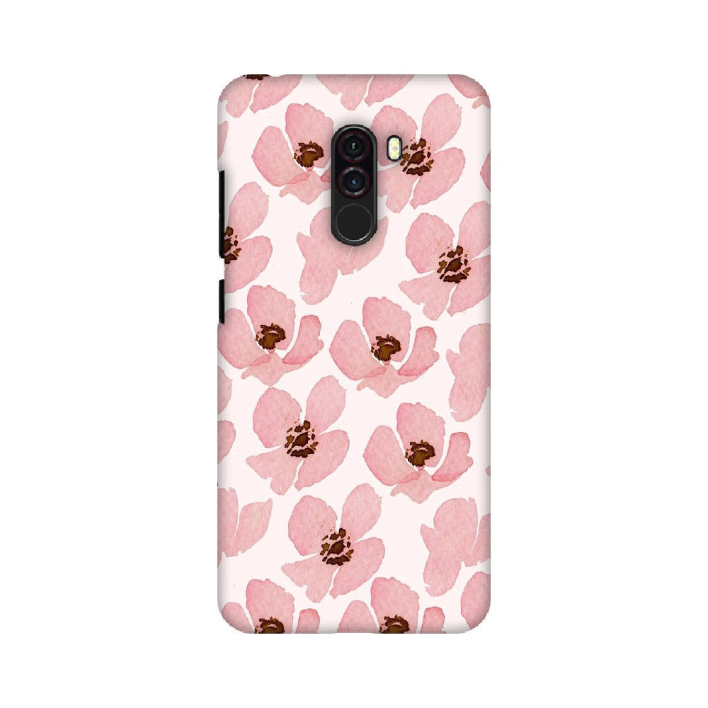 Floral Pink   ---   Apple XioMi RealMe Oppo Vivo - Mobile Back Cover