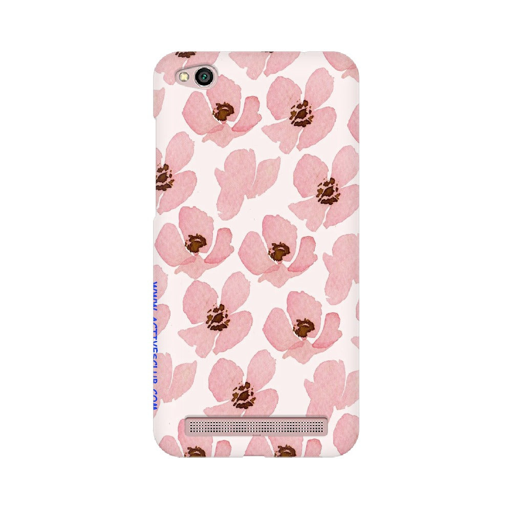 Floral Pink   ---   Apple XioMi RealMe Oppo Vivo - Mobile Back Cover