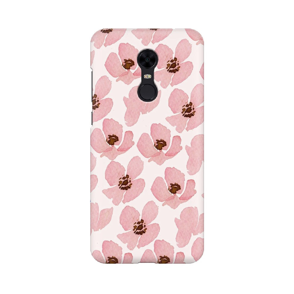 Floral Pink   ---   Apple XioMi RealMe Oppo Vivo - Mobile Back Cover