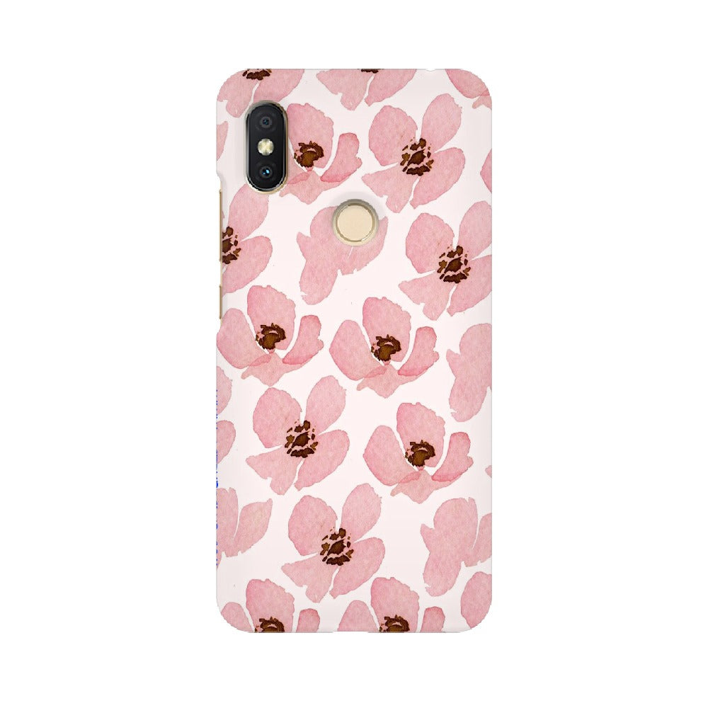 Floral Pink   ---   Apple XioMi RealMe Oppo Vivo - Mobile Back Cover