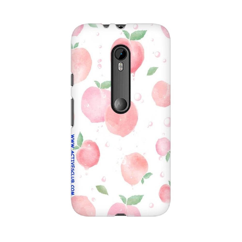 Peach Print   ---   Sony Nokia Lenovo Moto HTC Huawei - Mobile Back Cover