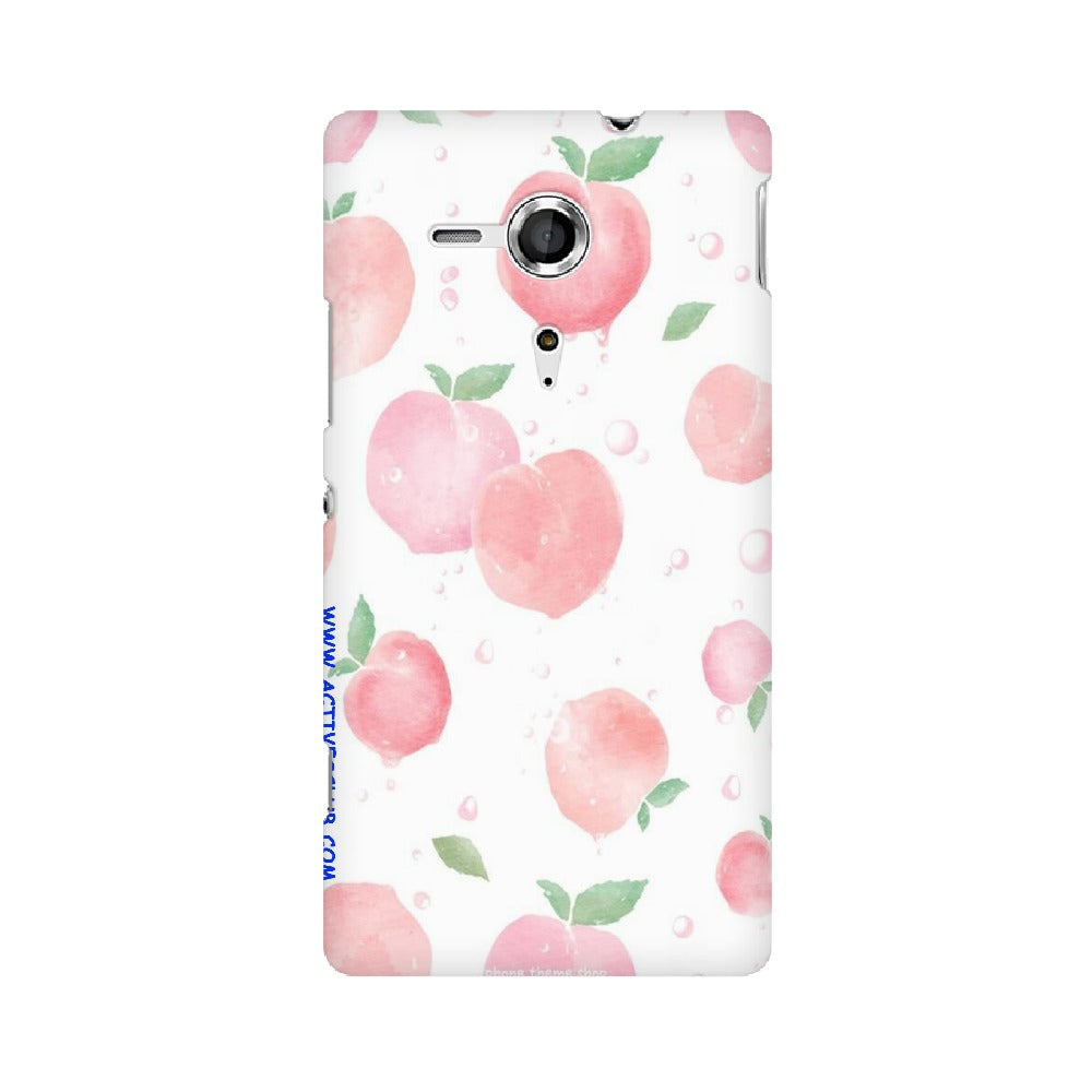 Peach Print   ---   Sony Nokia Lenovo Moto HTC Huawei - Mobile Back Cover