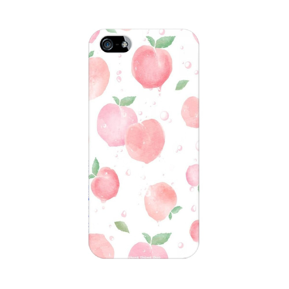 Peach Print   ---   Apple XioMi RealMe Oppo Vivo - Mobile Back Cover