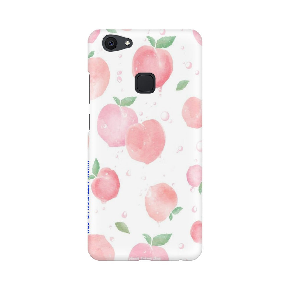 Peach Print   ---   Apple XioMi RealMe Oppo Vivo - Mobile Back Cover