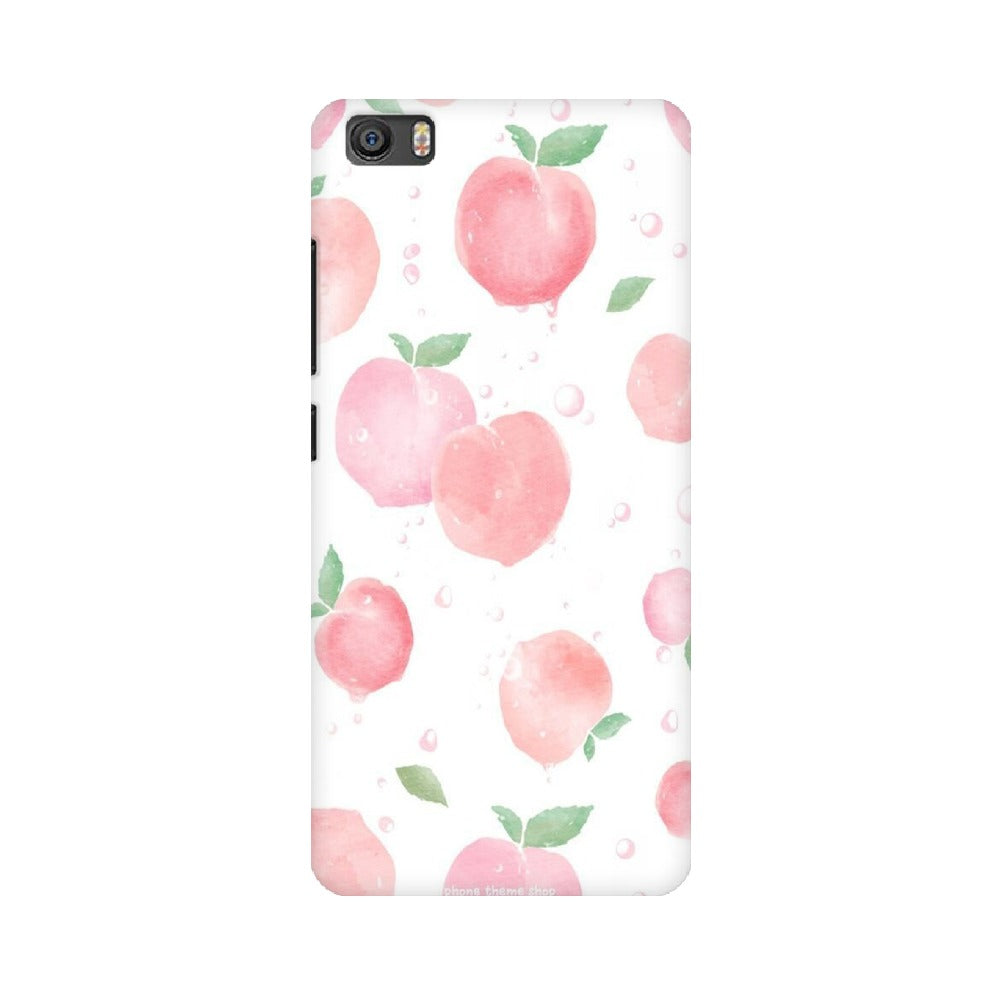 Peach Print   ---   Apple XioMi RealMe Oppo Vivo - Mobile Back Cover