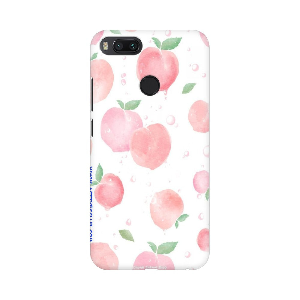 Peach Print   ---   Apple XioMi RealMe Oppo Vivo - Mobile Back Cover