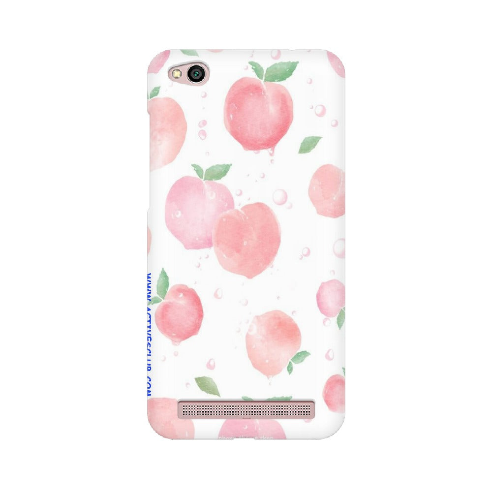 Peach Print   ---   Apple XioMi RealMe Oppo Vivo - Mobile Back Cover