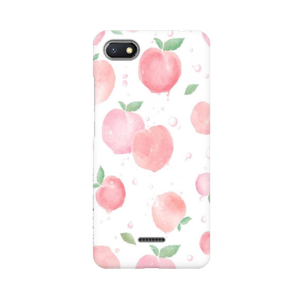 Peach Print   ---   Apple XioMi RealMe Oppo Vivo - Mobile Back Cover