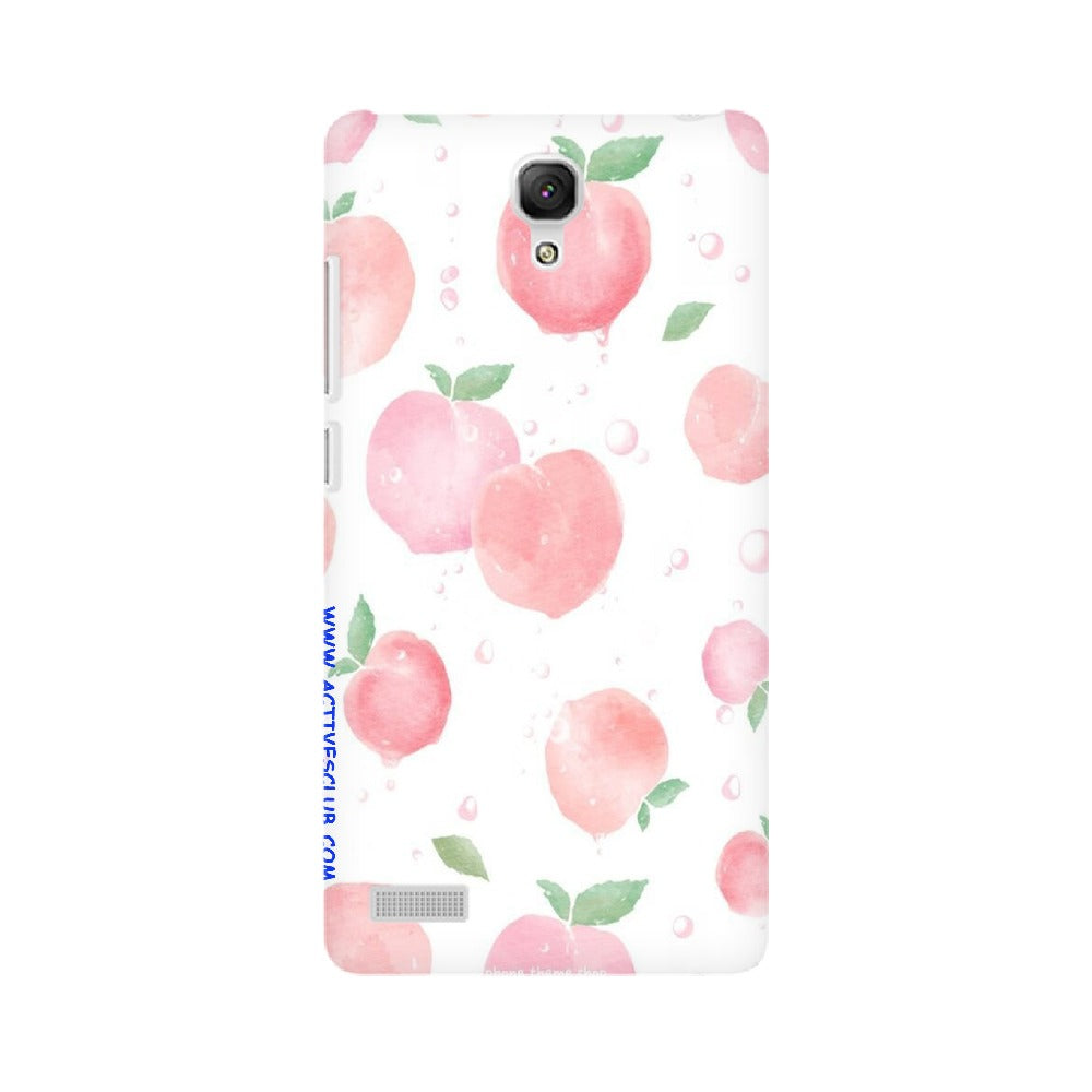 Peach Print   ---   Apple XioMi RealMe Oppo Vivo - Mobile Back Cover