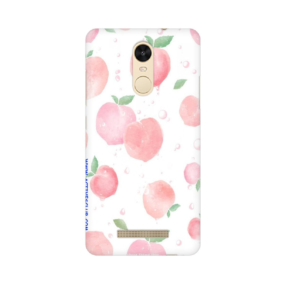 Peach Print   ---   Apple XioMi RealMe Oppo Vivo - Mobile Back Cover