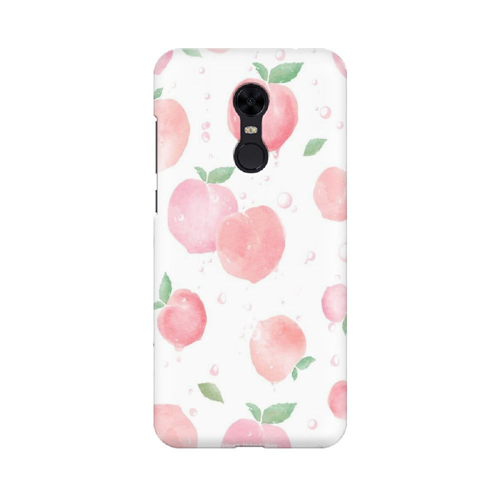 Peach Print   ---   Apple XioMi RealMe Oppo Vivo - Mobile Back Cover