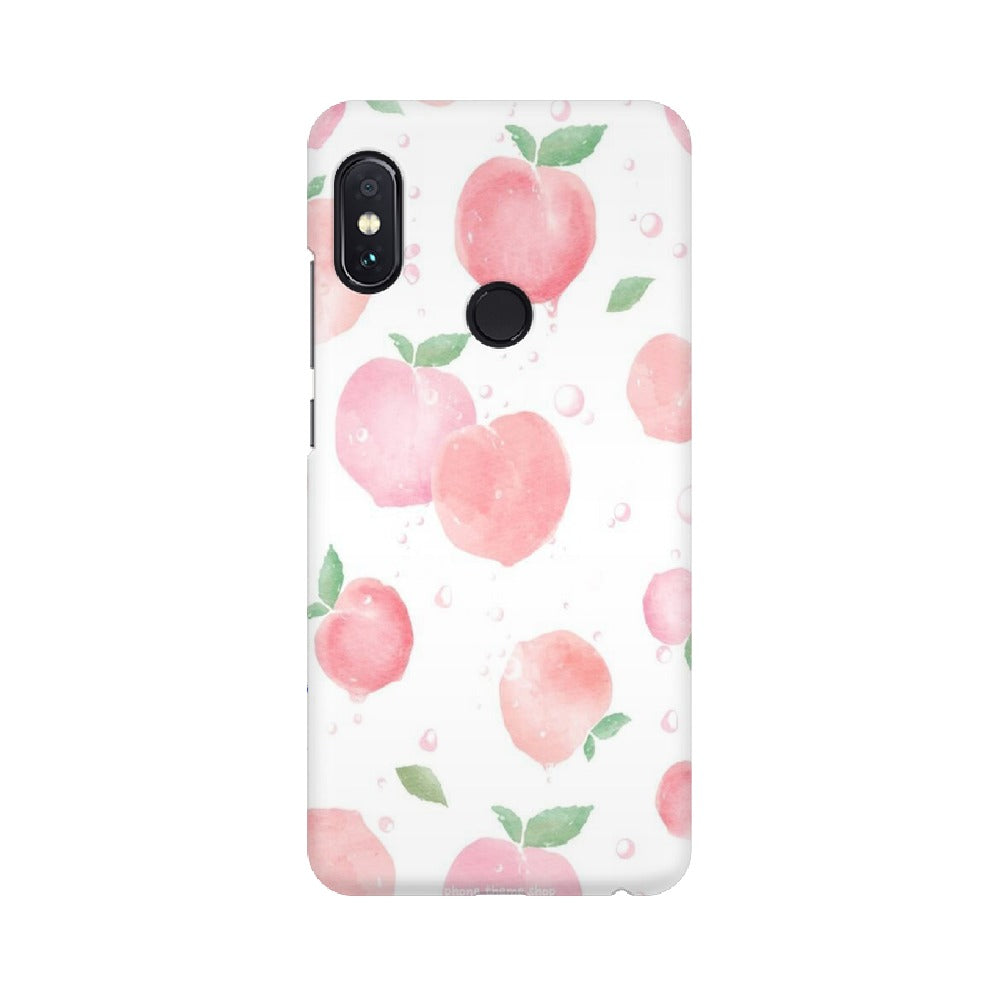 Peach Print   ---   Apple XioMi RealMe Oppo Vivo - Mobile Back Cover